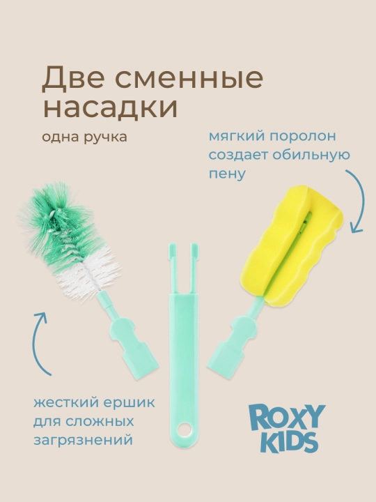 ROXY-KIDS Набор щеток для бутылочек, 4 шт