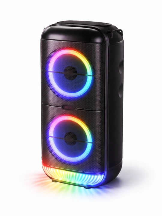 Portativ Bluetooth Kolonka RGB LED, Kuchli Ovoz, Karaoke, USB TF AUX