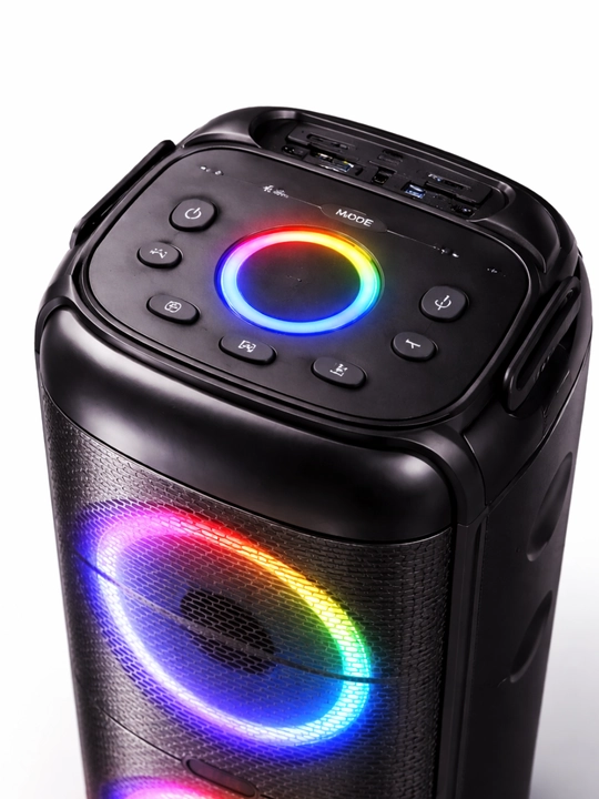Portativ Bluetooth Kolonka RGB LED, Kuchli Ovoz, Karaoke, USB TF AUX