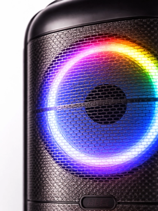 Portativ Bluetooth Kolonka RGB LED, Kuchli Ovoz, Karaoke, USB TF AUX