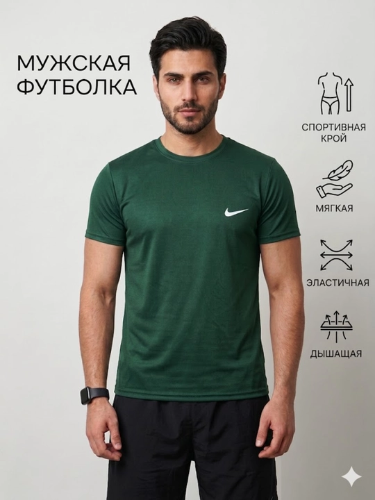 Erkaklar uchun yumshoq havo o`tkazuvchi yoz, bahorgi yengi kalta sport futbolkalar - 