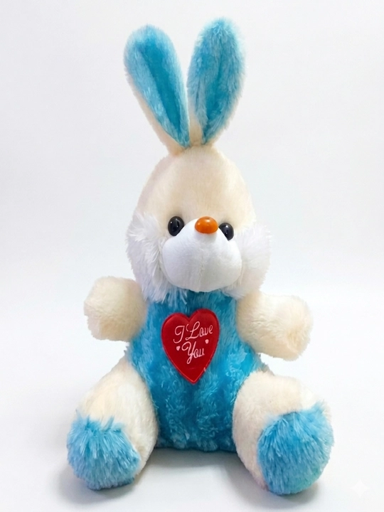 Yurakli quyoncha o‘yinchog‘i – “I Love You” yozuvli yumshoq plyus, 25 sm - 