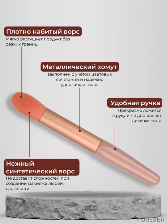 Кисти для макияжа 10 шт набор – makeup brush set мягкие кисти для лица и глаз