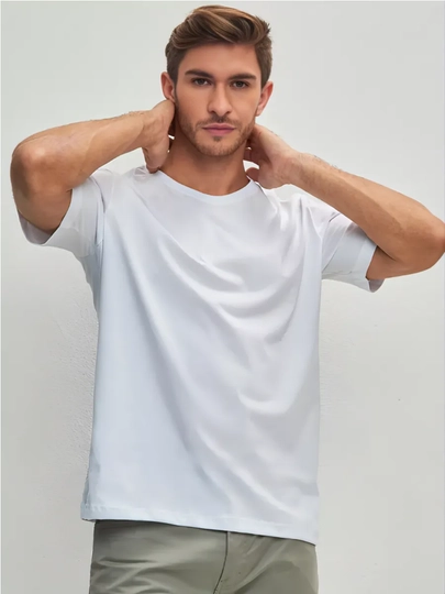 Футболка мужская и женская базовая, 100% хлопок, Graff Clothes — GRAFF1-001-БЕЛЫЙ-XXXL