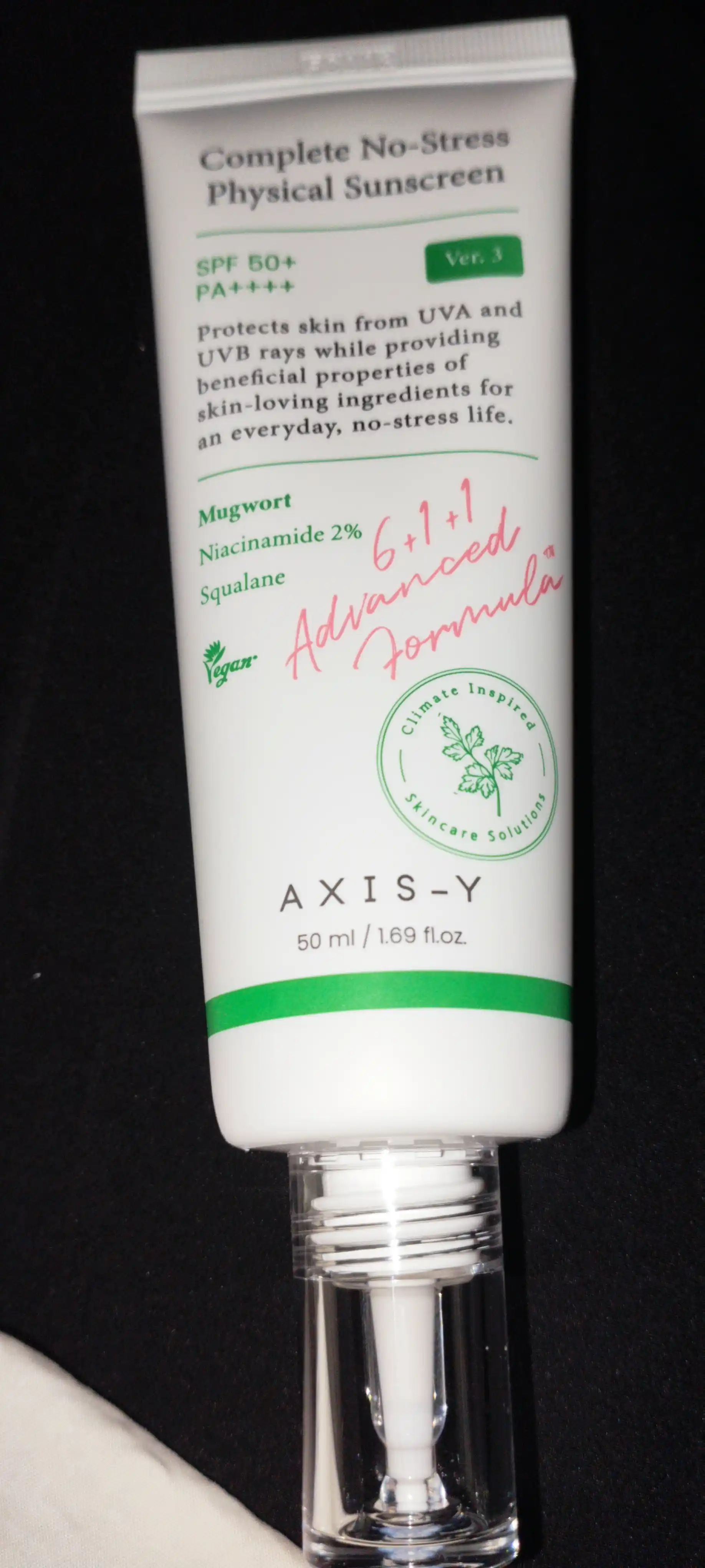 AXIS-Y Physical Sunscreen V. 3 SPF50+ PA++++ quyoshdan himoya kremi, 50 ml
