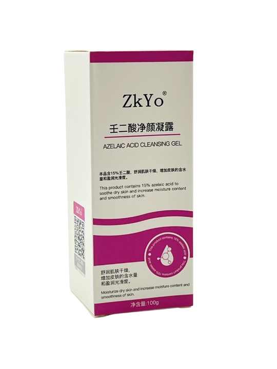Гель для умывания ZkYo с азелаиновой кислотой 15%, очищающий против акне 100 г