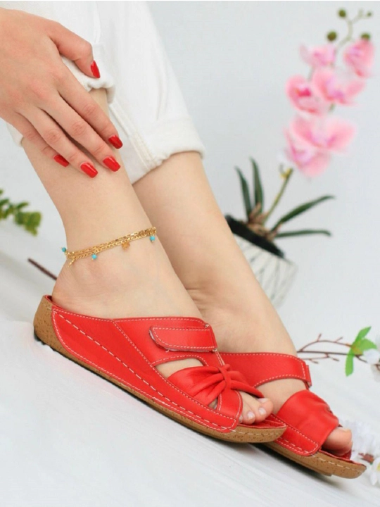 Tabiiy charm yengil va qulay turk ortopedik shippaklari