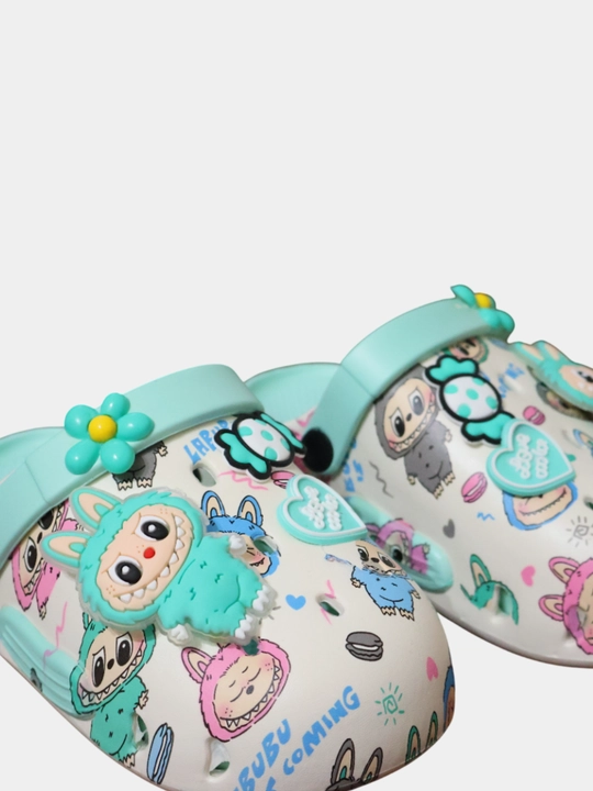 Кроксы для девочки, летняя обувь для девочки, 25, 29, Crocs, 6 цветов, Labubu, Лабубу