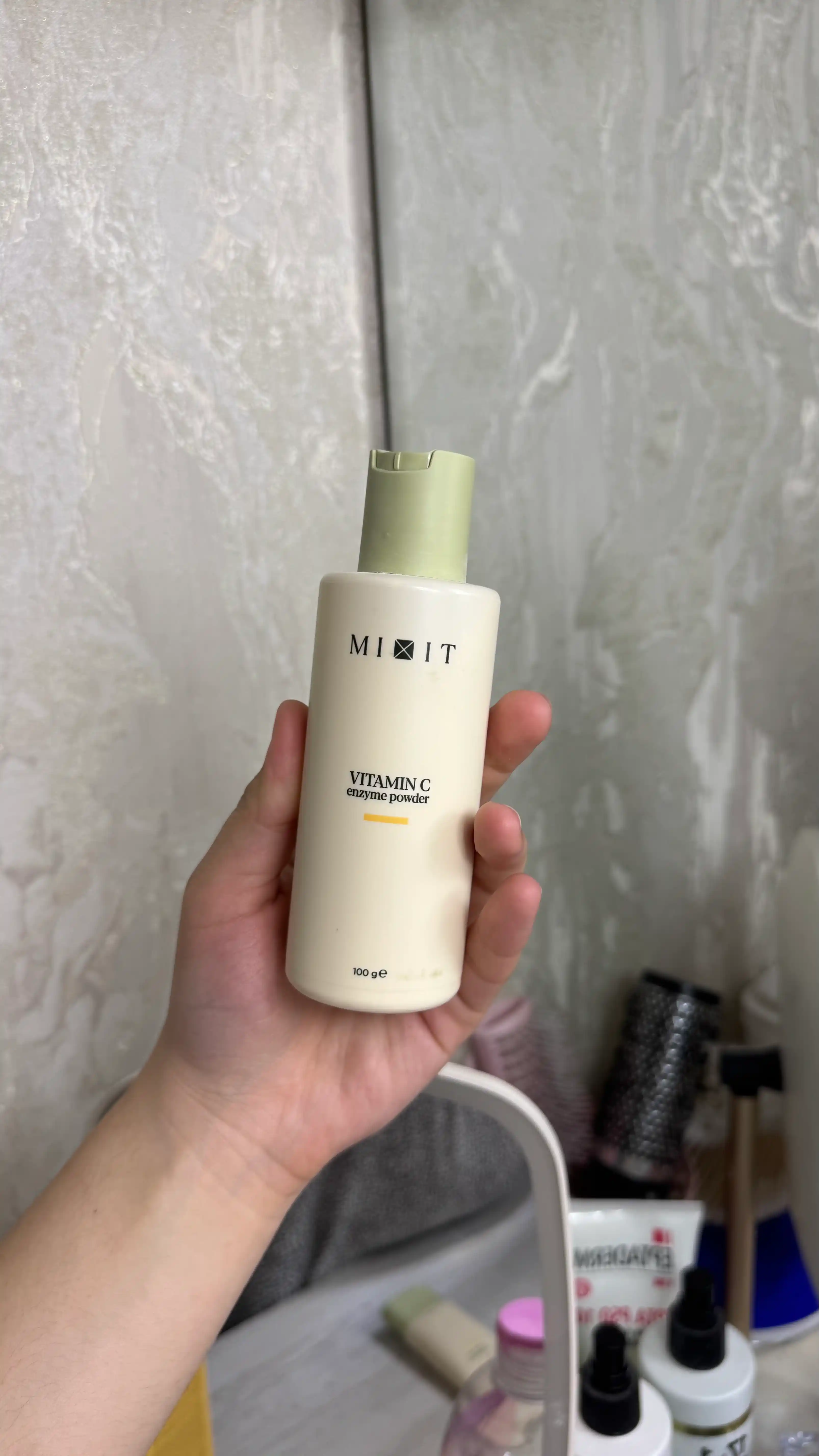 MIXIT Yuzni yuvish uchun fermentli upa, C vitamini bilan, yuvish uchun ko‘pik, 100 ml
