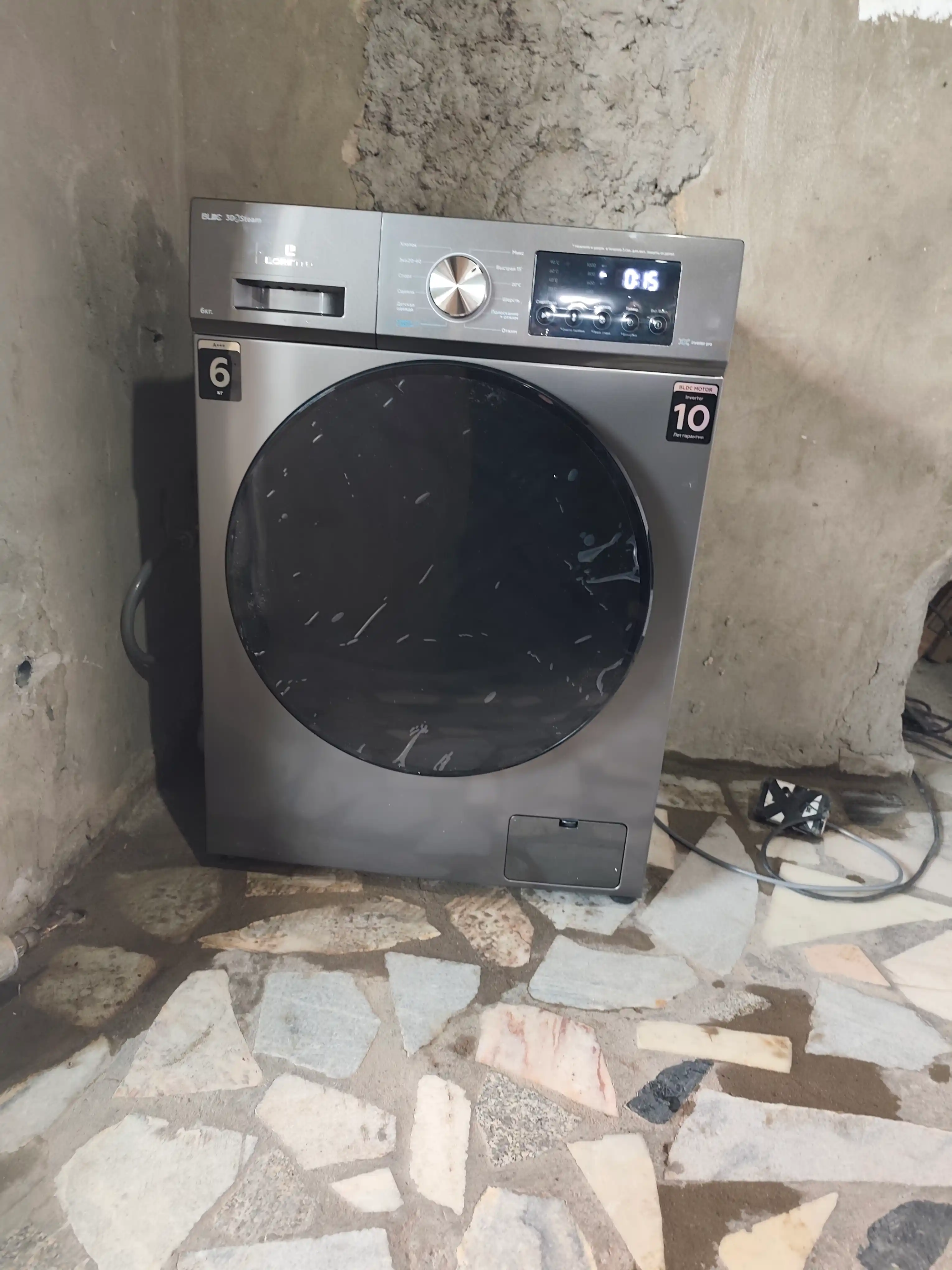 Loretto LW-6007BLDC kir yuvish mashinasi avtomat Inverter 6 kg