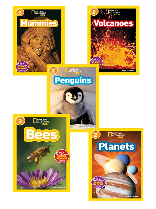 National Geographic Kids Level 2 kitoblari:to'plamlar va donalab. Koinot, tarix hayvonlar - 