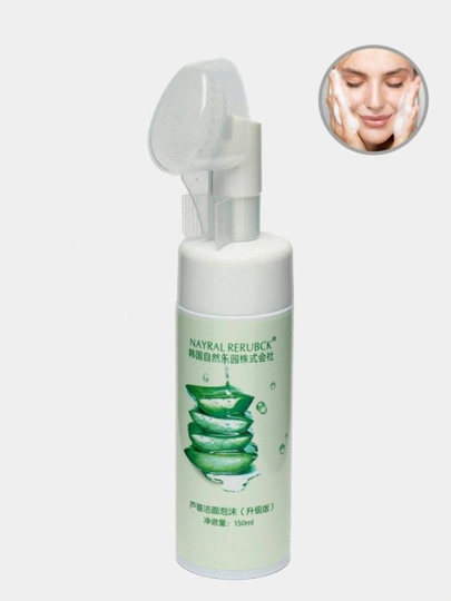 Yuzni yuvish uchun tozalovchi ko'pik, Nayral Rerubck Aloe Vera bilan namlovchi, 150 ml