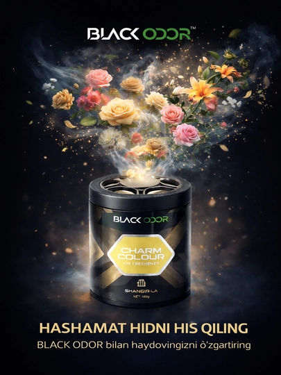 BLACK ODOR автомобильный освежитель воздуха — 571634-BLACKODOR-ЧЕРН