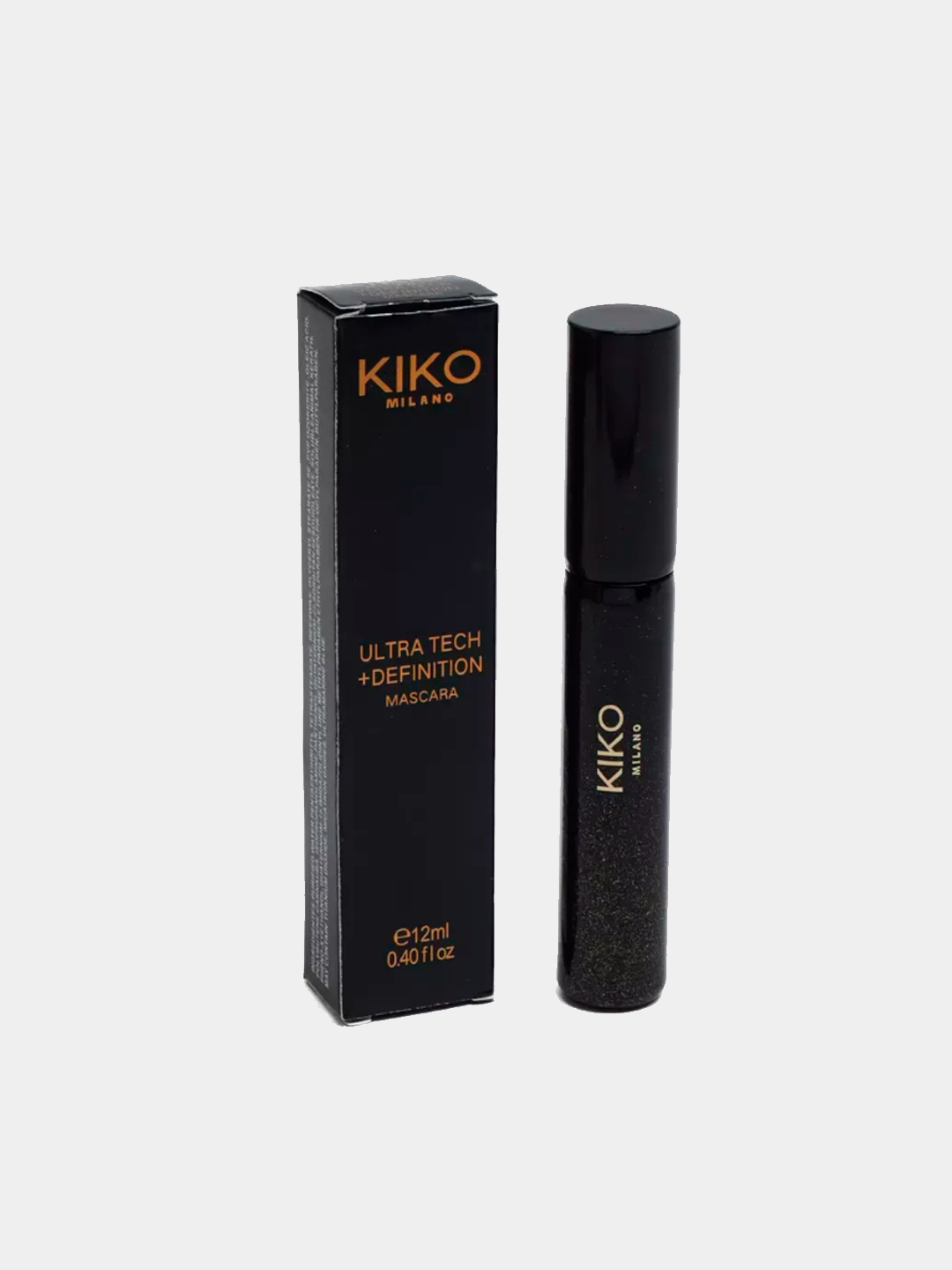 Тушь для ресниц Kiko, водостойкая, эффект объема, черная, 12 мл