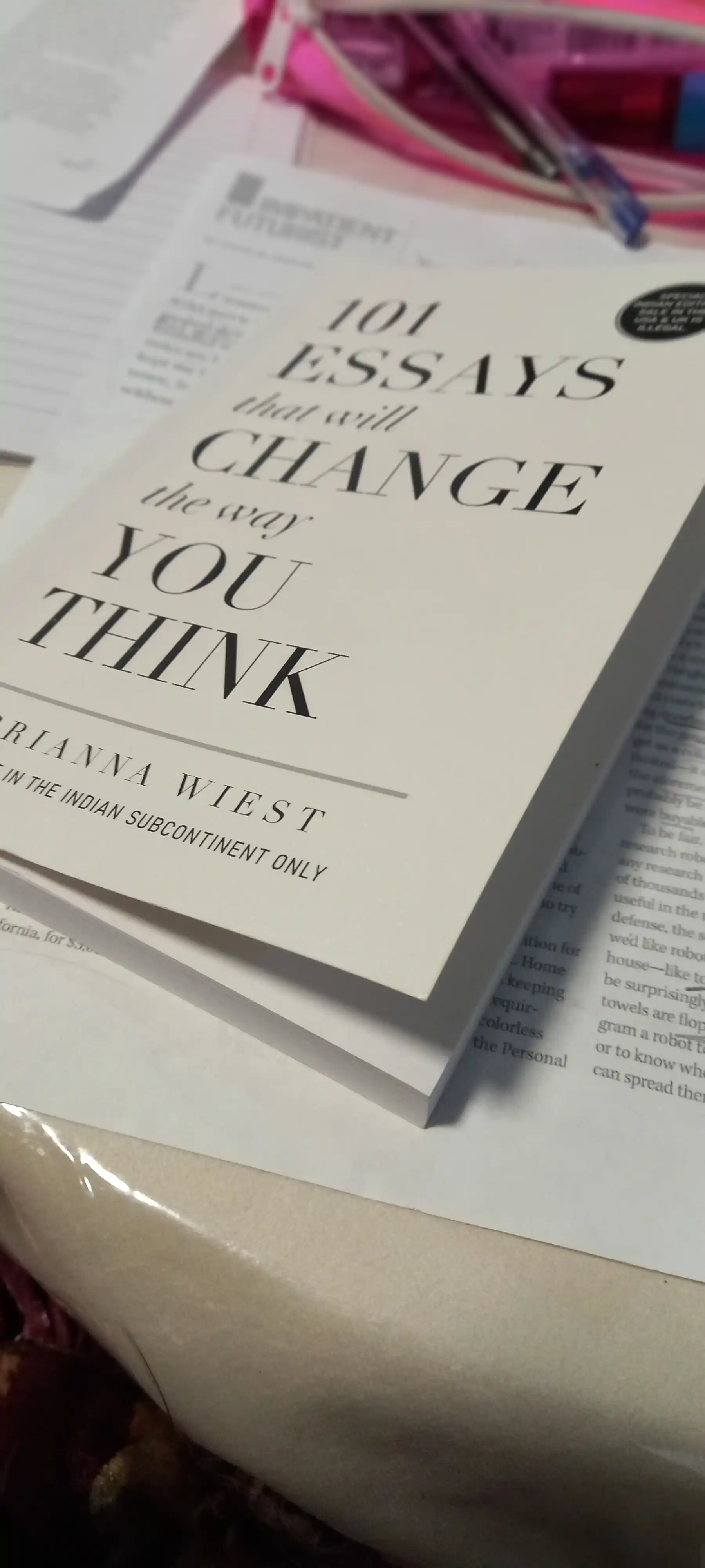 101 Essays That Will Change The Way You Think, Briana Wiest