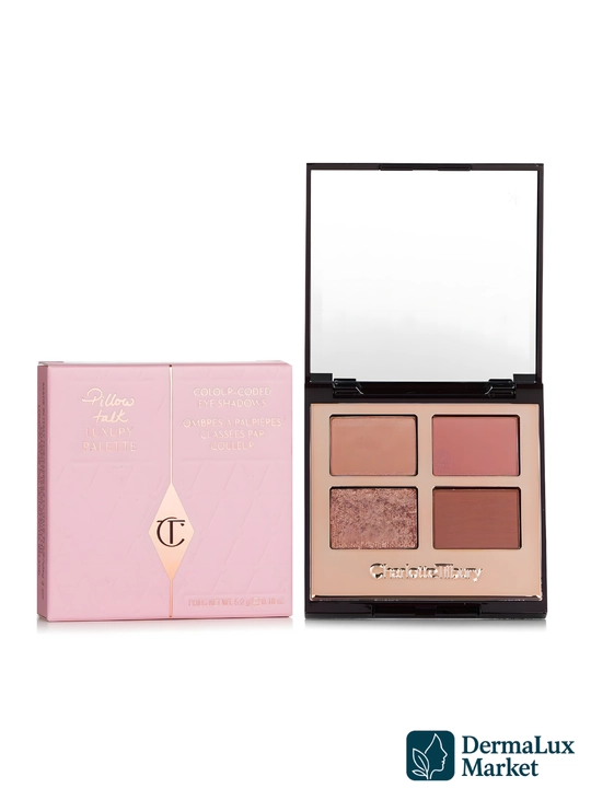 Палетка теней для век Charlotte Tilbury Pillow Talk Luxury, 4 стойких нюдовых оттенка