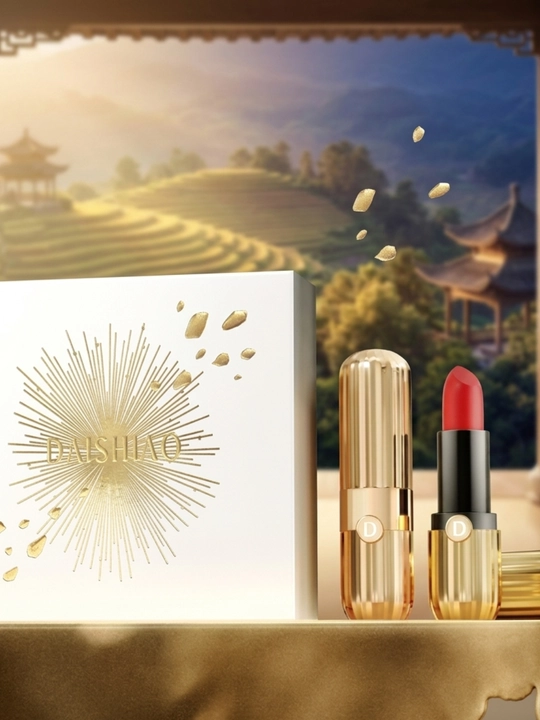 Daishiao Beaute hashamatli kosmetika to‘plami: Lab bo‘yog‘i va sovg‘a qutisi - 