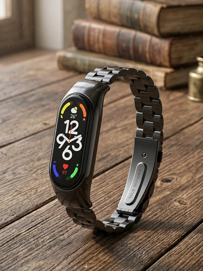 Магнитный металлический ремешок для Xiaomi Mi Band 3, 4, 5