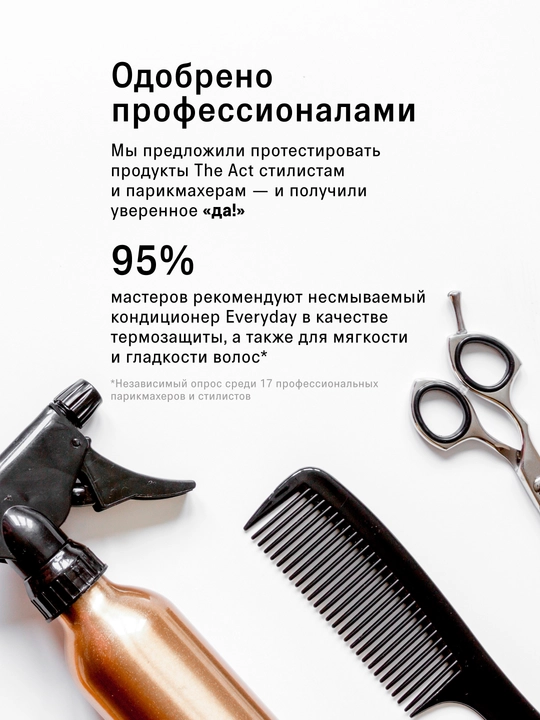 The Act термозащитный крем - спрей для ухода за волосами увлажняющий и восстанавливающий