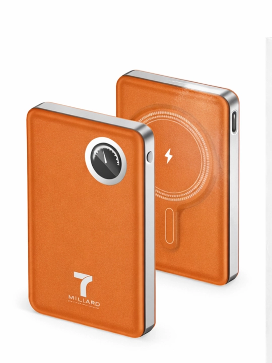 7 milliard nayrlik Mag-Leather Power Bank tashqi akkumulyatori