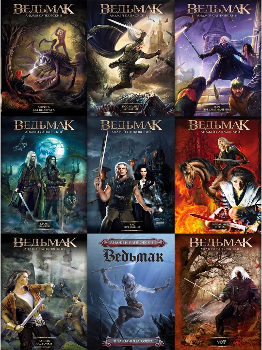 Witcher seriyasi. Barcha kitoblar rus tilida