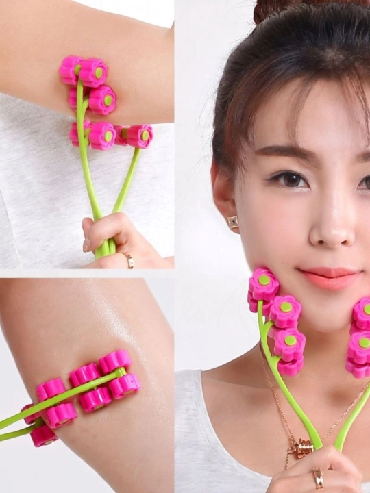 Flower Relax Massager – 360° Роликовый Массажёр для Тела,уход за лицом, лифтинг массаж