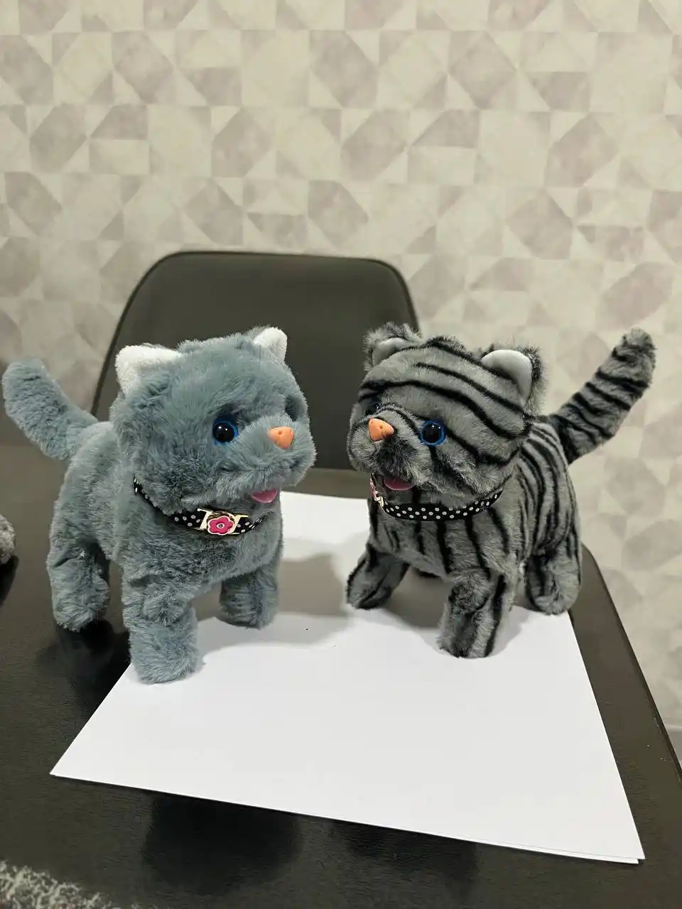 Котенок игрушка интерактивная, кошка робот, собачка робот, умный кот ходит, мяукает, лает