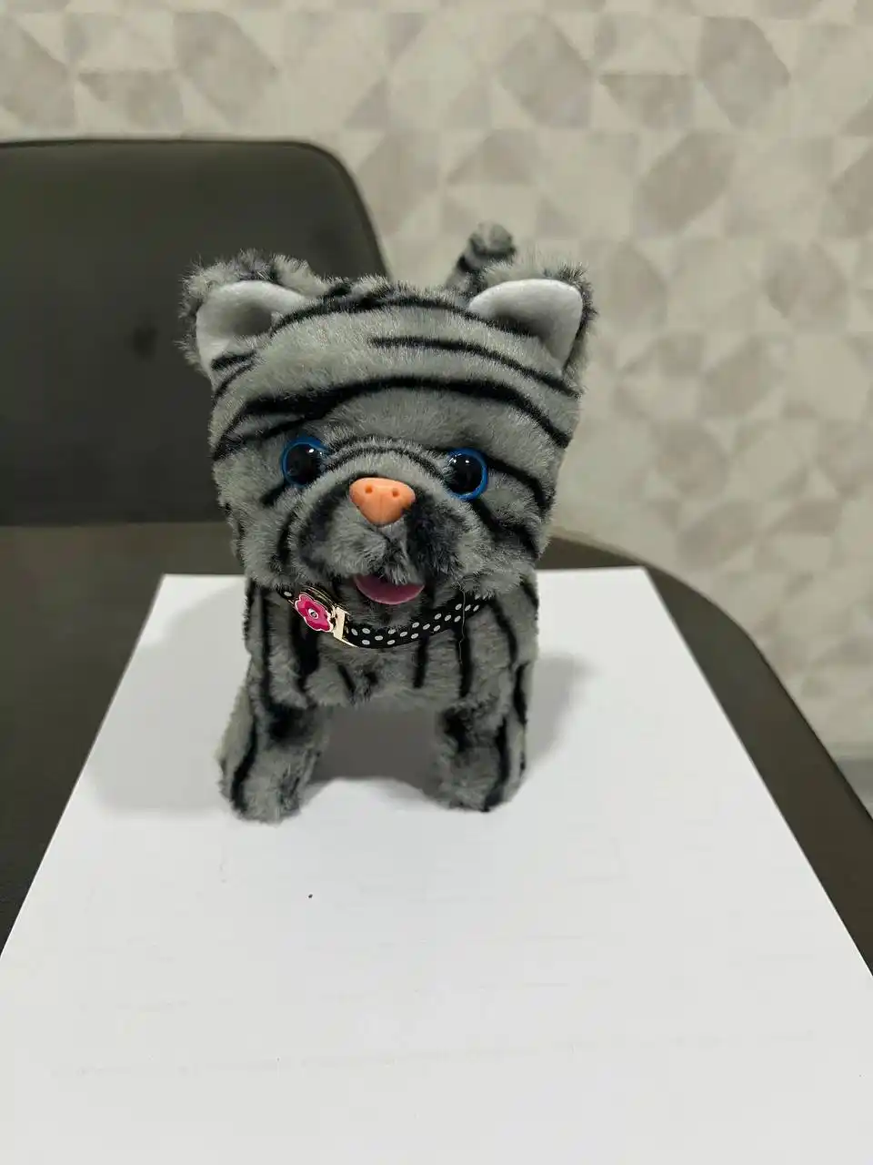 Котенок игрушка интерактивная, кошка робот, собачка робот, умный кот ходит, мяукает, лает