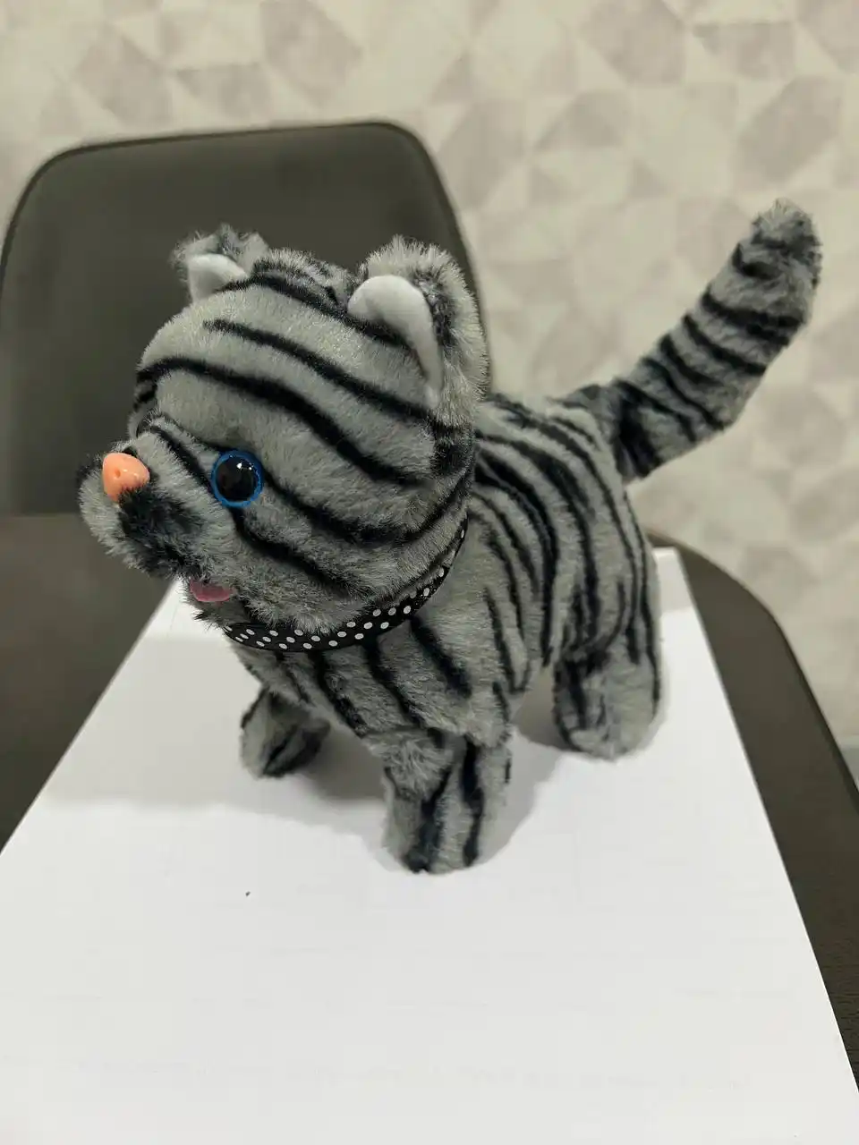 Котенок игрушка интерактивная, кошка робот, собачка робот, умный кот ходит, мяукает, лает