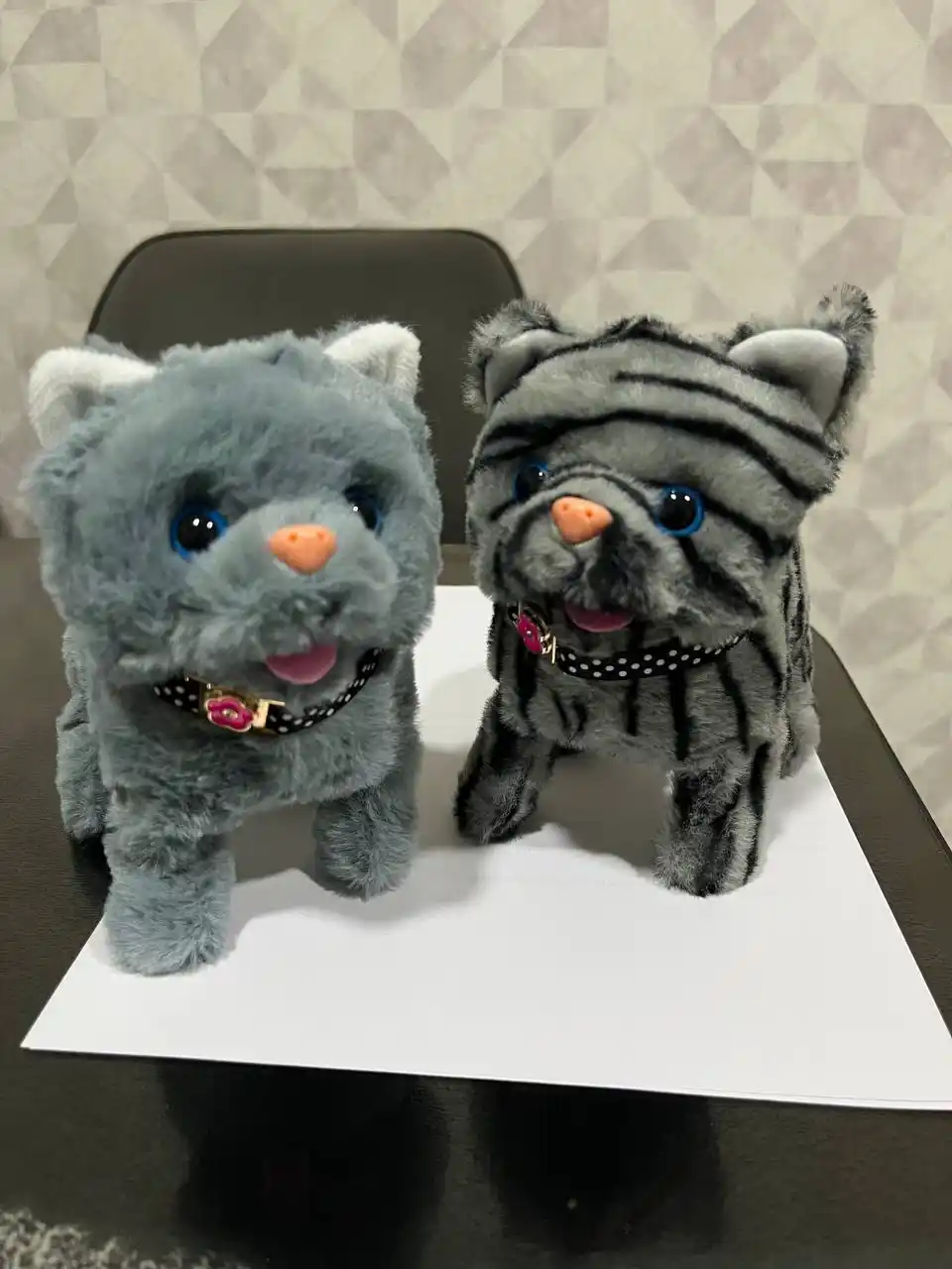 Котенок игрушка интерактивная, кошка робот, собачка робот, умный кот ходит, мяукает, лает