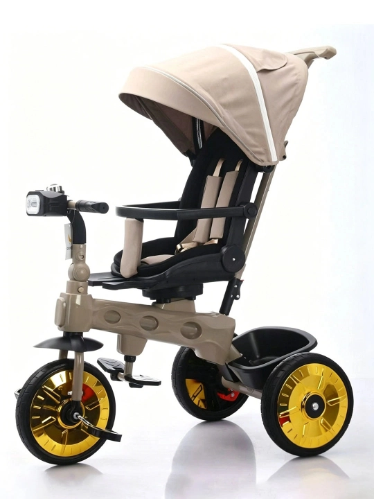 Bolalar velosiped-kolyaska 360°, 1-6 yosh, musiqa va yorug‘lik, 50 kg gacha