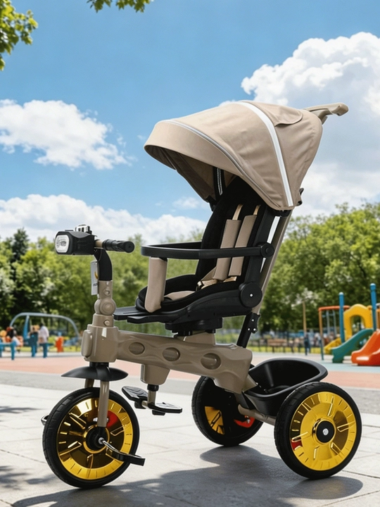 Bolalar velosiped-kolyaska 360°, 1-6 yosh, musiqa va yorug‘lik, 50 kg gacha