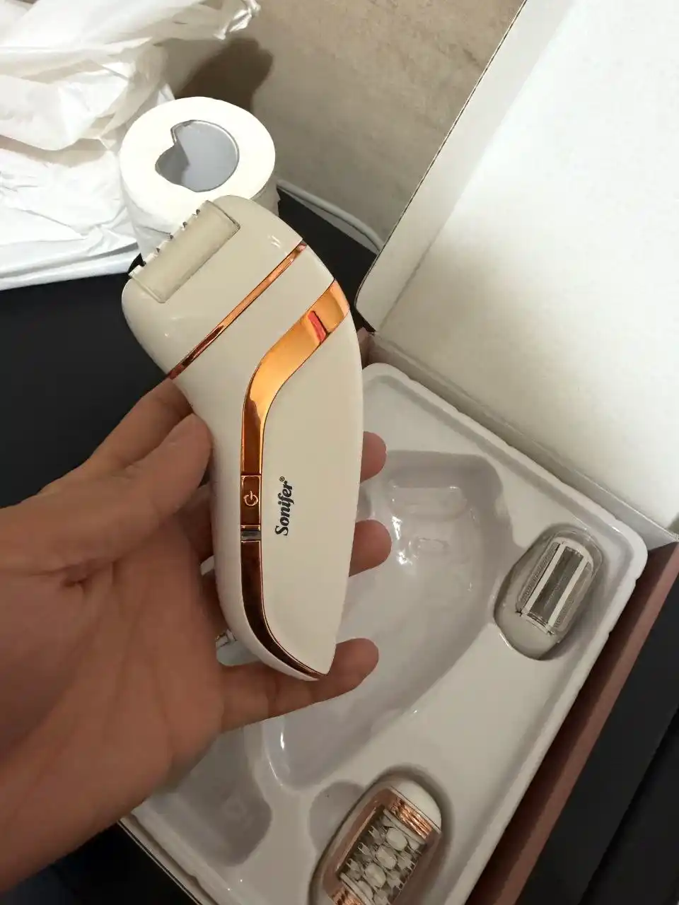 Sonifer SF-9551 3 в 1 эпилятор - беспроводной, с подсветкой, для всего тела, USB-зарядка