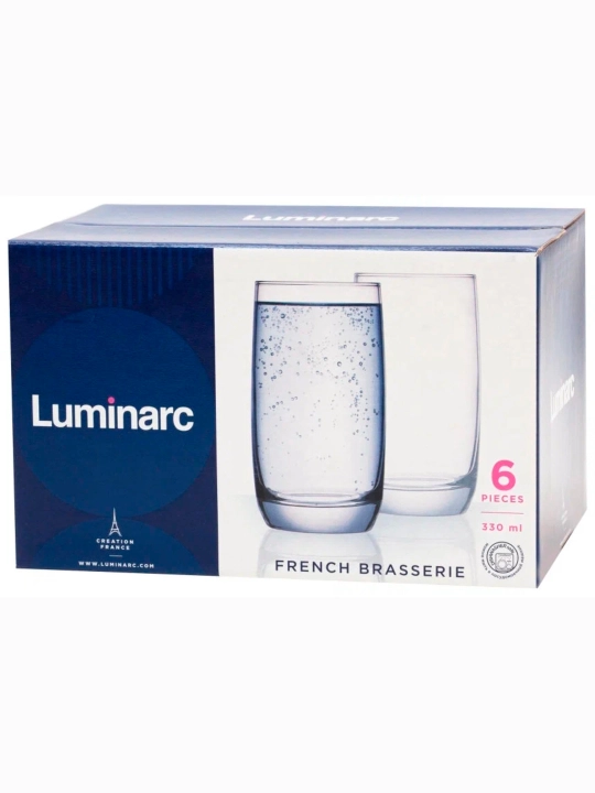 Стеклянные стаканы Luminarc "Французский ресторанчик" 330 мл, 6 шт