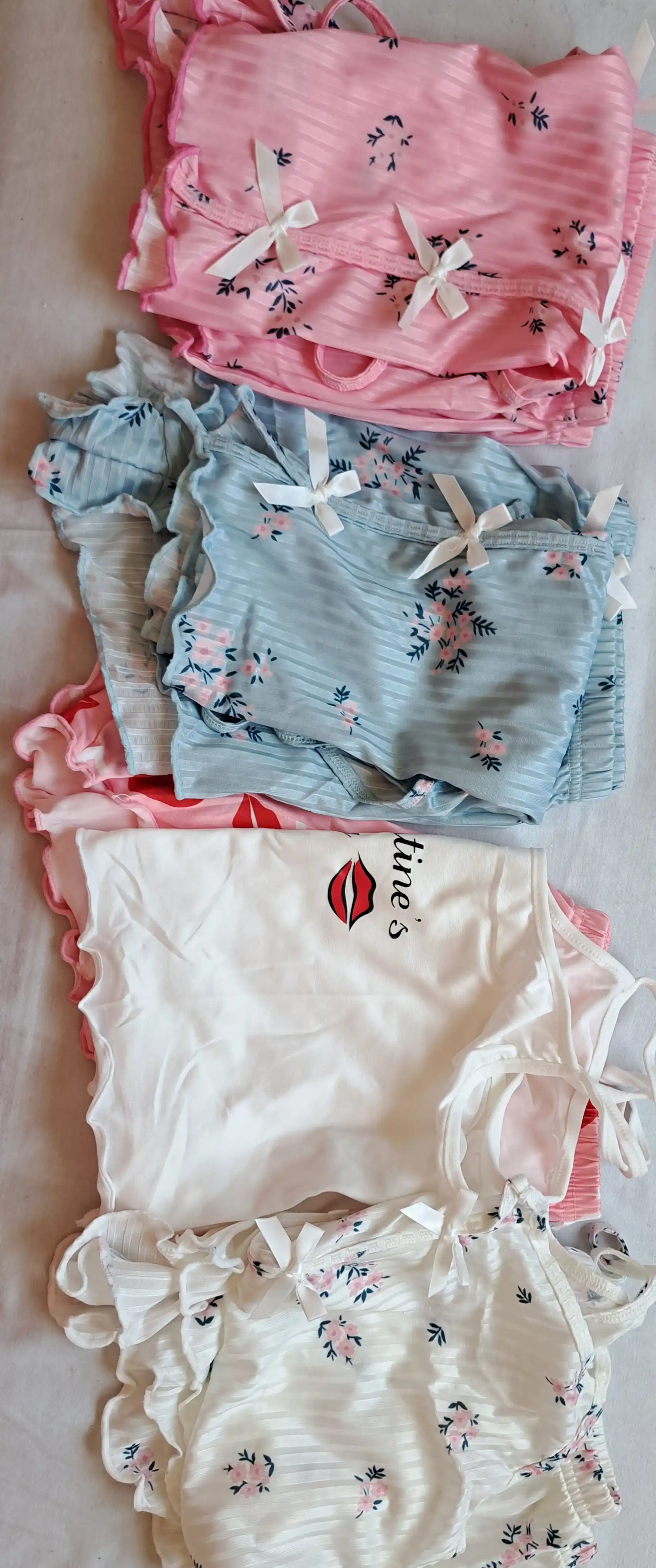 Ayollar pijamasi, shortik va top, ayollar va qizlar uchun uy kiyimi