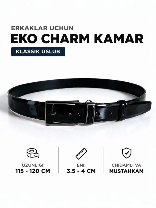 Erkaklar uchun eco charm kamar, mustahkam, zamonaviy, qulay va klassik dizayn - 