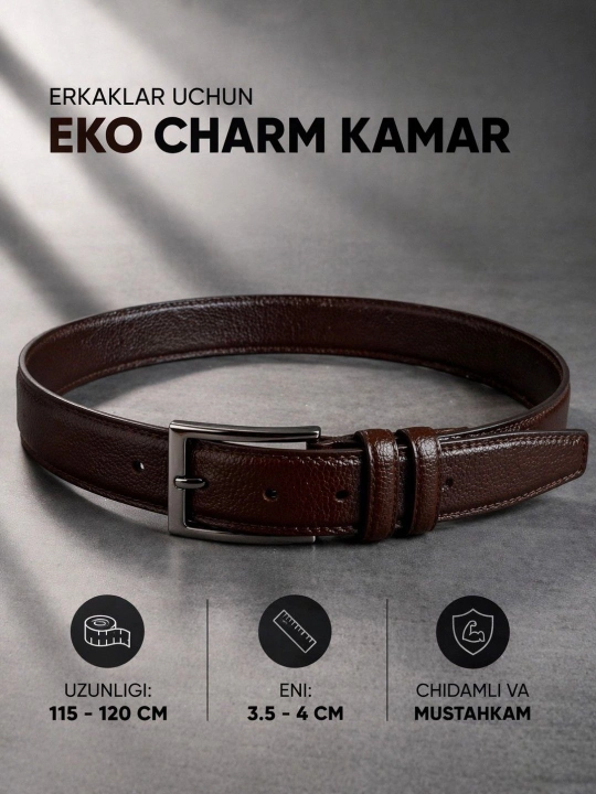 Erkaklar uchun eco charm kamar, mustahkam, zamonaviy, qulay va klassik dizayn - 