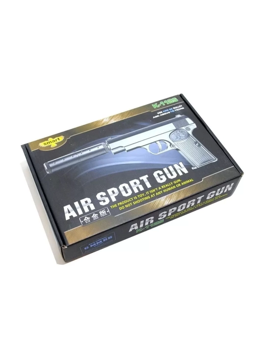 Browning K-112S AIR SPORT GUN pnevmatik to'pponchasi, glushitel bilan, qora, metall