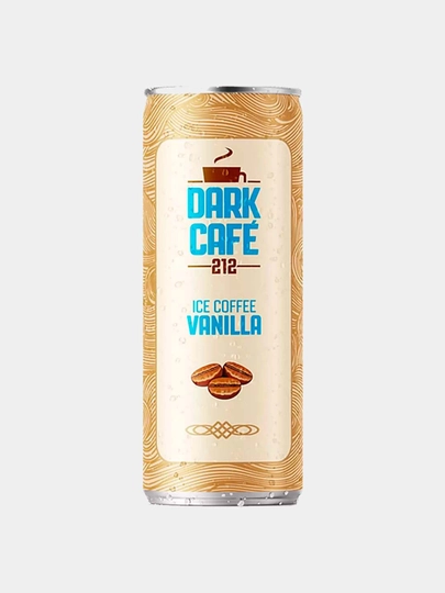 DARK CAFE VANILLA alkogolsiz kofe ichimligi, 0.25 l - 