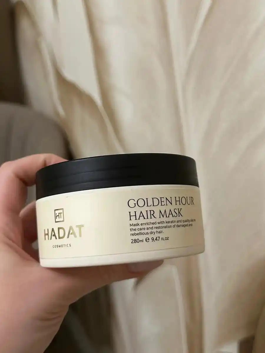 HADAT Express maska Golden Hour — tez tiklash quruq va zaif sochlar uchun, 280 ml