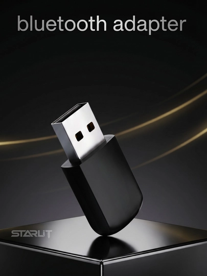 Bluetooth USB адаптер для автомобиля – беспроводное аудио подключение, AUX, hands-free — STAR77-BLUETOOTH-ЧЕРН-1 Dona