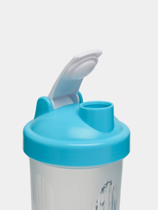 Oqsilli kokteyllar uchun sheyker, spiralli sport shishasi