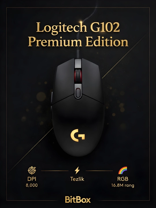 Har bir harakat nazoratda: 8000 DPI sensor va RGB effektlar bilan tezkor boshqaruv - 
