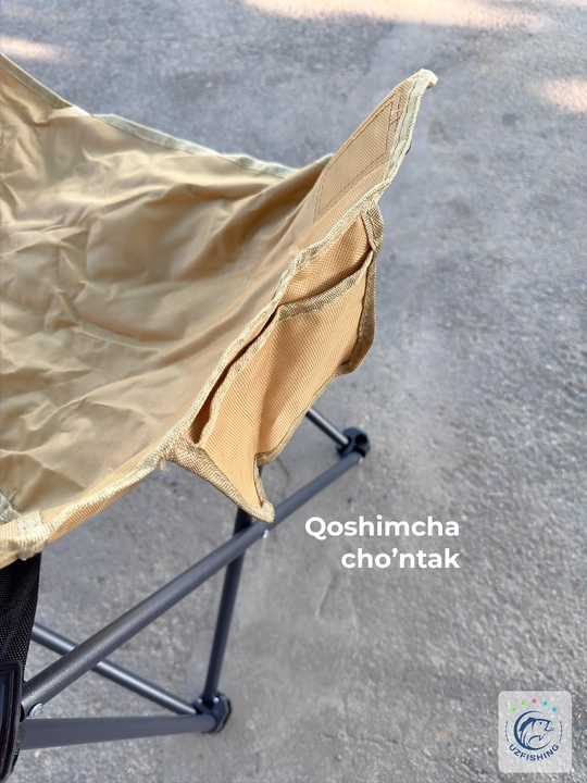 Sayyohlik stuli yig'iluvchi, piknik va baliq ovi uchun portativ kreslo, chexolda