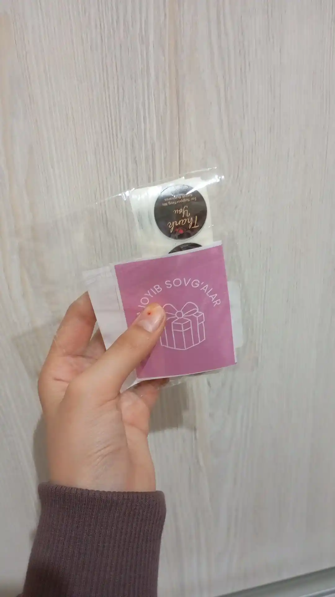 Сделайте свой бизнес более изысканным с помощью наклеек THANK you, 50 штук