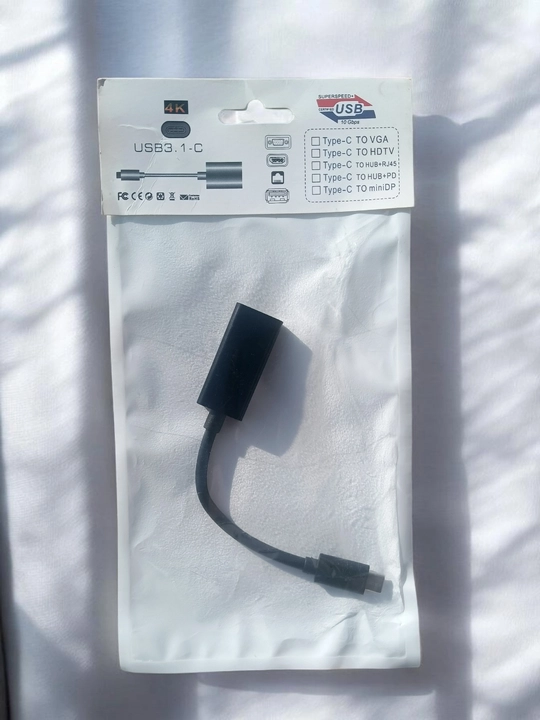 Type-C - HDMI adapteri, monitor va TV uchun o'tkazgich, USB-C 4K Ultra HD kabeli