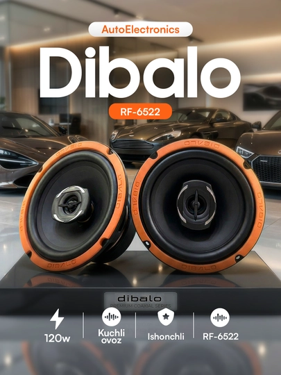 Автомобильный динамик DIBALO RF-6522, 16 см мидбасс TРЕКР ЖЕНТРА КОБАЛЬТ ОНИКС БИВАЙДИ — NRGELEC-MIDBASSCOSMICORANGE