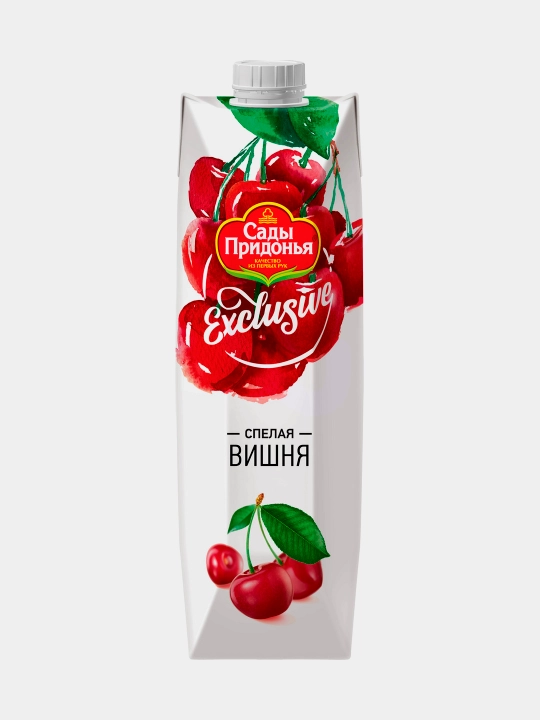 Нектар Сады Придонья Exclusive, Вишня, осветлённый, 0,97 л - 