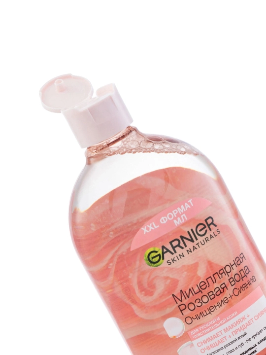 GARNIER pushti mitsellyar suv tozalash va yorqinlik, 700 ml