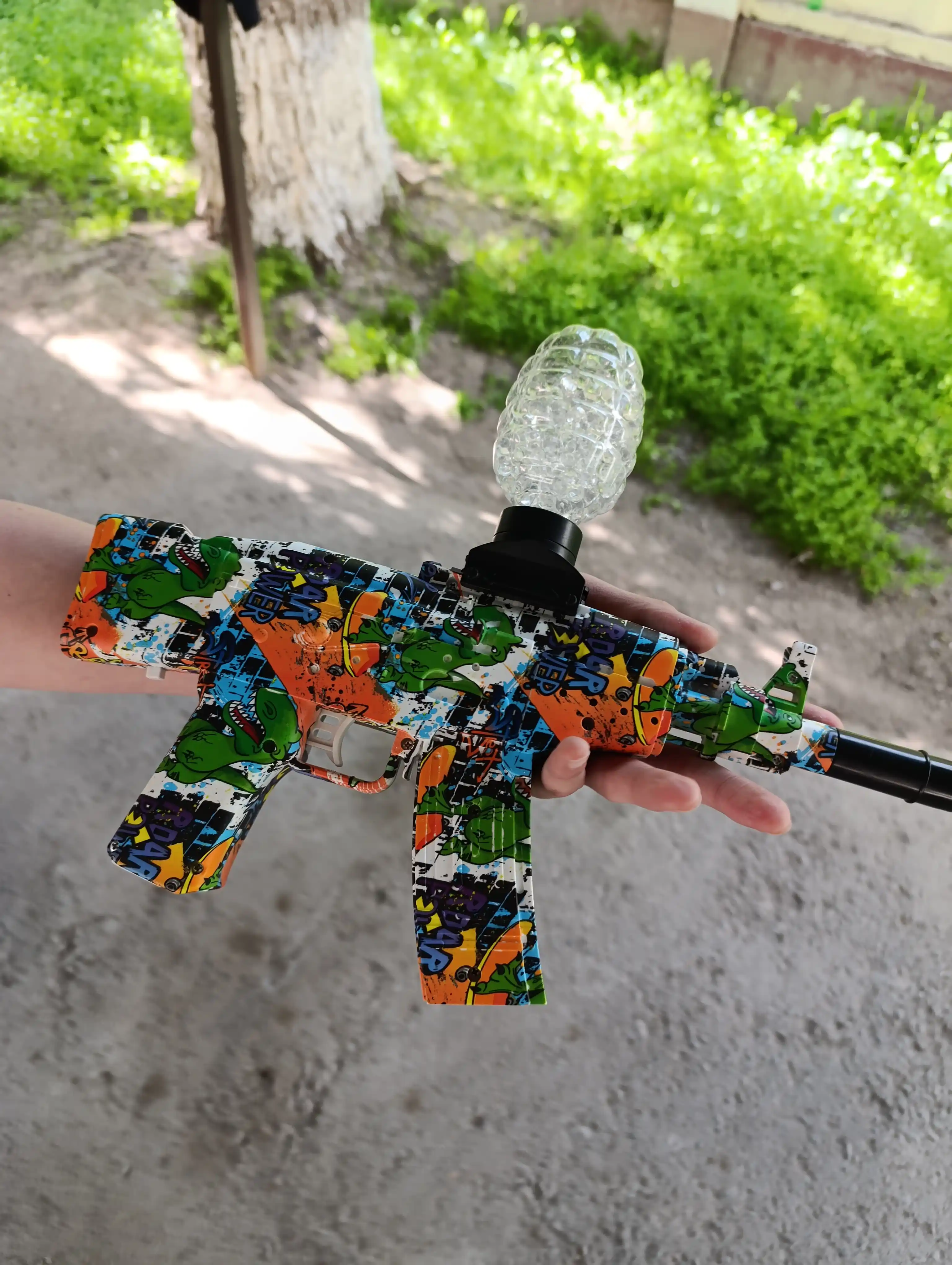 Orbitali pnevmatik to'pponcha, Glock, avtomat M416, miltiq, suvli o'q, orbiz